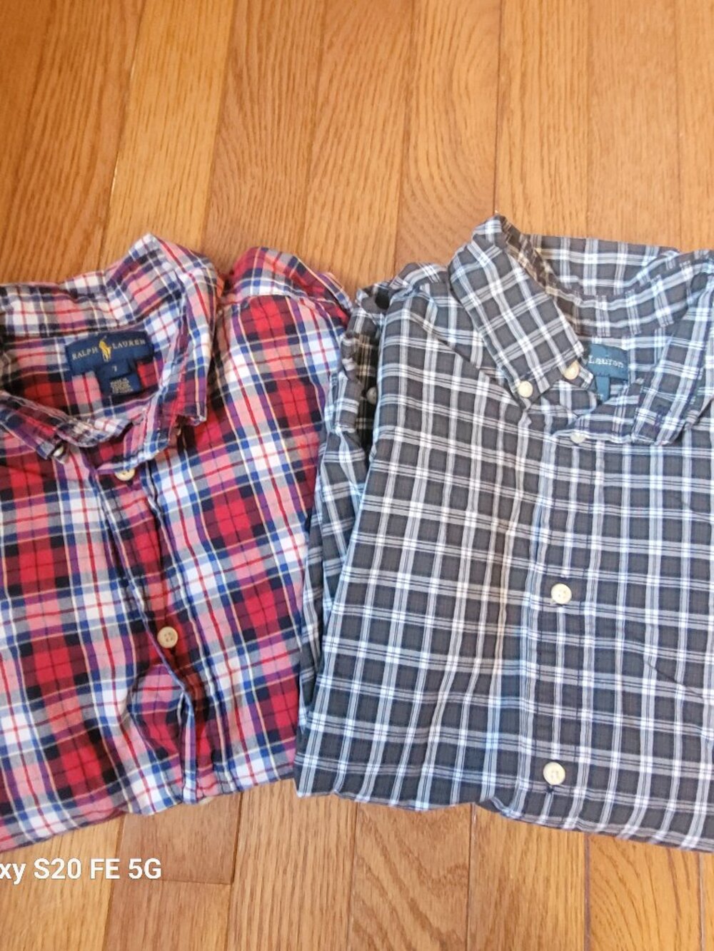 Two Ralph Lauren Boys Shirts